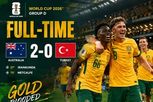 Australia vs Thổ Nhĩ Kỳ 2-0: Người nhện Beach xuất thần, Irankunda khai bàn, Metcalfe chốt hạ chiến thắng cho HLV Tony Popovic ngày xuất quân