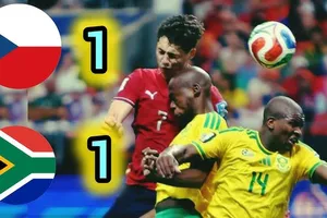 CH Czech vs Nam Phi 1-1: Adam Hloek kiến tạo, Michal Sadilek mở tỷ số, Teboho Mokoena hạ thủ môn Matej Kovar chia điểm kịch tính