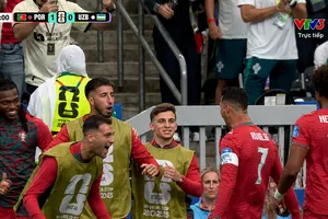 Ronaldo dứt điểm đẳng cấp hạ thủ môn Uzbekistan, mở tỷ số trận đấu