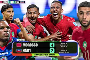 Morocco vs Haiti 4-2: Lần lượt Hakimi, Saibari, Rahimi, Yassine tỏa sáng, Morocco bước tiếp vòng 1/16, Scotland và Haiti bị loại