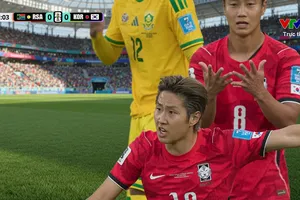 Lee Kang In tung cú dứt điểm cực nhưng bóng bay ra ngoài, Hàn Quốc suýt có bàn thắng 