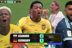 Ecuador vs Đức 2-1: Leroy Sane sớm ghi bàn nhưng Angulo, Gonzalo Plata ngược dòng, Đức và Ecuador bước tiếp vòng 1/6 World Cup 