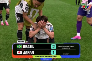 Brazil vs Nhật Bản 2-1: Kaishu Sano dệt mộng, Casemiro, Martinelli ngược dòng, thầy trò HLV Carlo Ancelotti bước tiếp 1/8 World Cup 