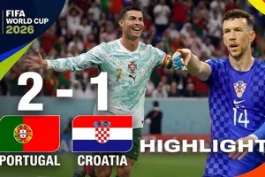 Bồ Đào Nha vs Croatia 2-1: Perisic dệt mộng, Ronaldo, Ramos ngược dòng nghẹt thở, HLV Roberto Martinez gặp Tây Ban Nha ở vòng 1/8 World Cup 2026