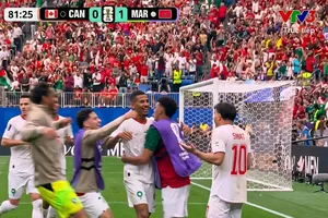 Brahim Diaz căng ngang kiến tạo, Ounahi dứt điểm tung nóc lưới thủ môn Crepeau lập cú đúp, Morocco dẫn trước 2-0