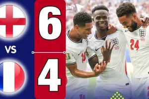 Pháp vs Anh 4-6: Kịch tính 10 bàn, Mbappe ghi cú đúp, Saka lập hattrick, Bellingham giúp HLV Tuchel giành HCĐ, HLV Didier Deschamps cay đắng 