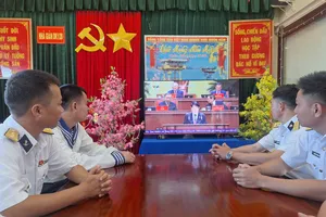 Nơi đầu sóng ngọn gió, lính Nhà giàn DK1 gửi niềm tin vào Đại hội XIV của Đảng