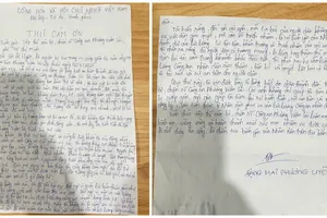 Người dân viết thư cảm ơn lực lượng Công an giúp tìm lại tài sản 