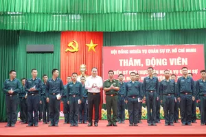 Động viên tinh thần, tiếp sức chiến sĩ mới