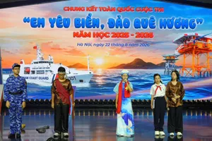 Đội Bạch Long Vĩ giành giải Nhất cuộc thi “Em yêu biển, đảo quê hương”