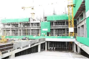 Dự án NƠXH dành cho lực lượng công an tại đường Nguyễn Văn Quá, phường Đông Hưng Thuận, TPHCM. Ảnh: TH