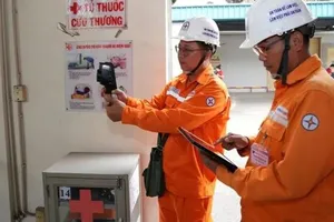 Nhân viên ngành điện TPHCM kiểm tra an toàn điện. Ảnh: VIỆT HOA