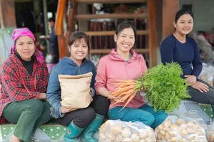 Phụ nữ Thái làm du lịch canh nông