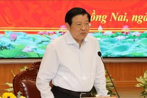 Trưởng Ban Nội chính Trung ương Phan Đình Trạc làm việc với Ban Thường vụ 2 tỉnh Đồng Nai và Bình Phước