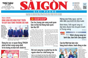 Báo Sài Gòn Giải Phóng ngày 9/1/2026