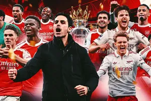 Arsenal lên ngôi sau 22 năm chờ đợi