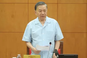 Tổng Bí thư, Chủ tịch nước Tô Lâm phát biểu kết luận buổi làm việc. Ảnh: TTXVN