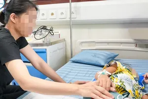 Số trẻ mắc cúm nhập viện có xu hướng tăng nhẹ. Ảnh minh họa