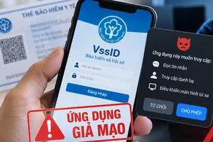 Ứng dụng VssID giả mạo có thể đánh cắp thông tin khi được cấp quyền truy cập điện thoại. Ảnh minh hoạ