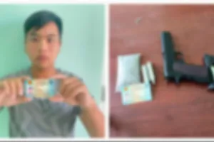 Nam thanh niên tàng trữ súng và gần 600 viên đạn 