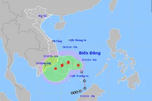  Áp thấp nhiệt đới có thể mạnh lên thành bão