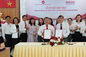 Báo Sài Gòn Giải Phóng và Học viện Cán bộ TPHCM ký kết ghi nhớ phối hợp