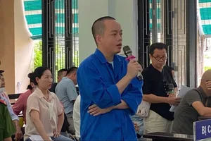 Bị cáo Thành tại phiên tòa