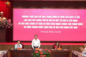 Rà soát, chuẩn bị chu đáo nhất cho lễ kỷ niệm 80 năm Cách mạng tháng Tám thành công và Quốc khánh 2-9