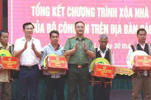 Bộ Công an hỗ trợ 3 tỉnh Gia Lai, Quảng Ngãi, Lâm Đồng xây dựng, sửa chữa 6.370 căn nhà cho hộ nghèo, cận nghèo 