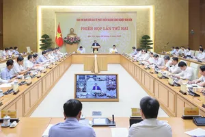 Thủ tướng Phạm Minh Chính chủ trì họp Ban Chỉ đạo quốc gia về phát triển ngành công nghiệp bán dẫn. Ảnh: VIẾT CHUNG