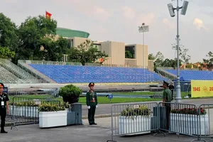 Gấp rút chỉnh trang, hoàn thiện khán đài tại Quảng trường Ba Đình cho đại lễ A80