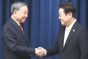 Tổng Bí thư Tô Lâm và Tổng thống Hàn Quốc Lee Jae Myung gặp gỡ báo chí