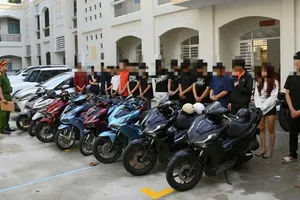 Các đối tượng tại cơ quan điều tra. Ảnh: CACC