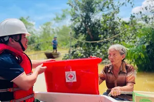 Hội Chữ thập đỏ Việt Nam cứu trợ khẩn cấp đợt 2 cho người dân 6 tỉnh bị ảnh hưởng bởi bão số 10