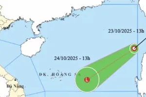 Áp thấp nhiệt đới đã vào khu vực Bắc Biển Đông