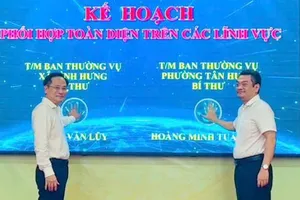 Đảng ủy xã Bình Hưng ký kết quy chế phối hợp với các Đảng ủy địa bàn giáp ranh