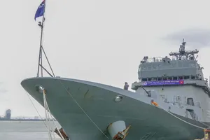 Tàu huấn luyện ROKS Hansando của Hải quân Hàn Quốc thăm hữu nghị Đà Nẵng