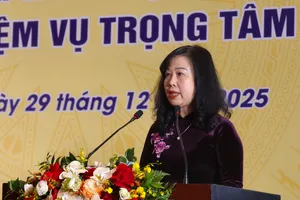 Bộ trưởng Bộ Y tế Đào Hồng Lan phát biểu tại hội nghị