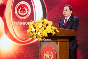 Chủ tịch Quốc hội Trần Thanh Mẫn phát biểu tại lễ kỷ niệm