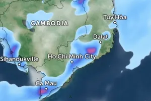 Phía Nam tiếp tục mưa dông trái mùa