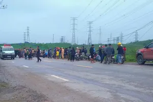 Hiện trường vụ tai nạn 