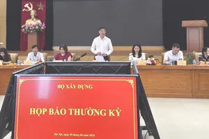 Cuộc họp báo thường kỳ do Bộ Xây dựng tổ chức ngày 9-4 tại Hà Nội