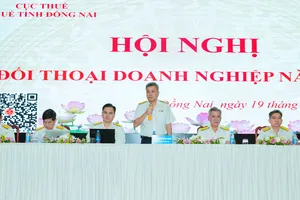 Hội nghị đối thoại giữa ngành Thuế tỉnh Đồng Nai với doanh nghiệp năm 2026. Ảnh: ĐVCC