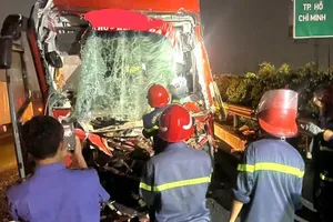 Hiện trường vụ tai nạn trên cao tốc TPHCM - Long Thành khiến tài xế tử vong