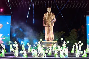 Tiết mục biểu diễn tại Lễ hội Làng Sen năm 2026