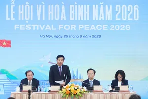 Họp báo lễ hội Vì Hòa bình 2026. Ảnh: HUẤN TRẦN