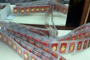 Chiều 8-7, giá vàng giảm thêm 1 triệu đồng/lượng
