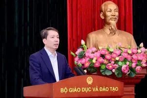 Tân Thứ trưởng Bộ GD-ĐT Phạm Quang Hưng. Ảnh: BỘ GD-ĐT