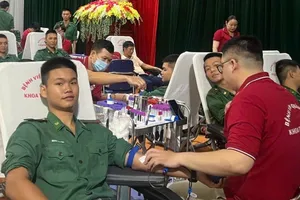 Người lính Biên phòng hiến máu, sẻ chia sự sống