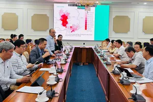 Buổi khảo sát lần 2 về công tác lập Quy hoạch tổng thể TPHCM - tầm nhìn 100 năm. Ảnh: ĐÌNH DƯ